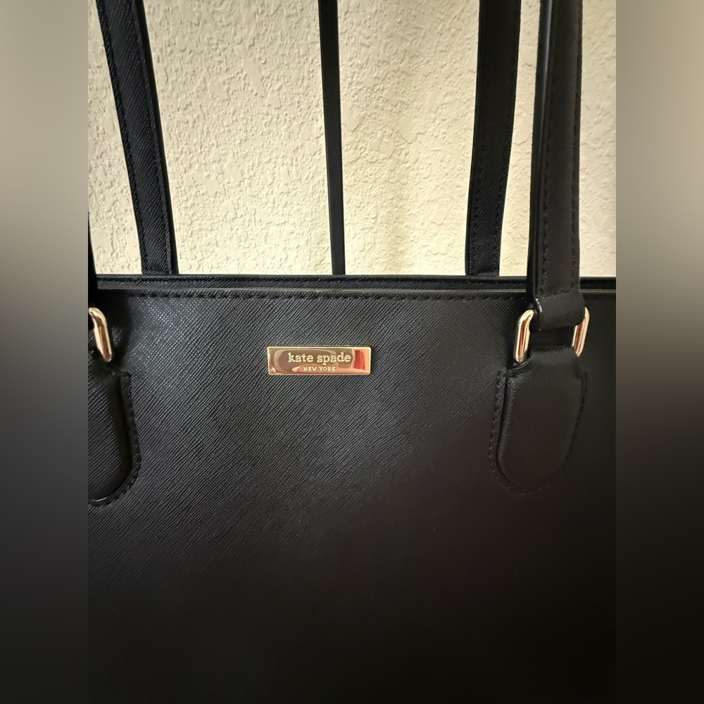 Kate Spade Laurel Way Dally Tote | Black with Gold Accents - Picture 2 of 7